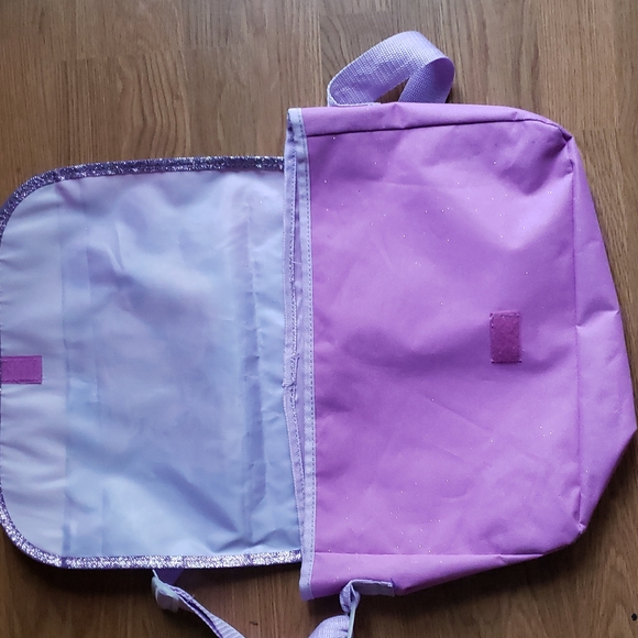 Disney's Frozen Anna & Elsa Purple Sparkly School Satchel with Adjustable Strap - Picture 8 of 11